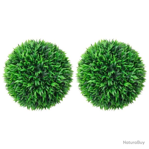 Boules de buis artificielles 2 pcs 47 cm