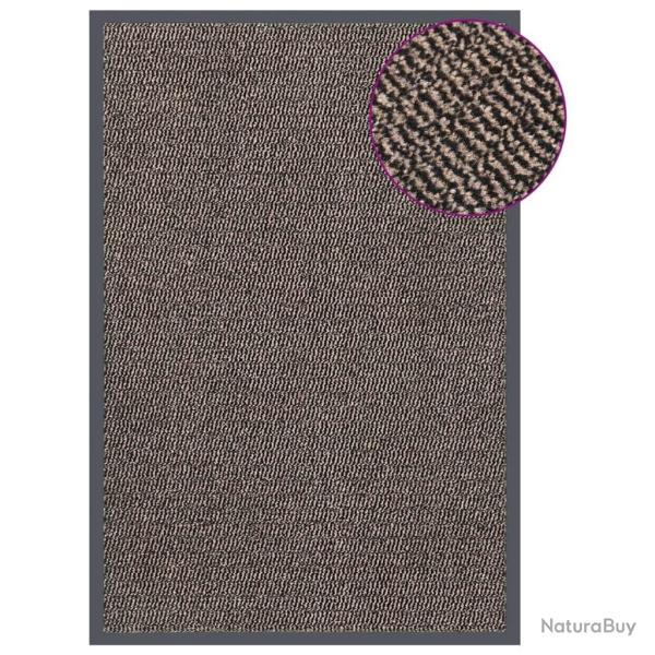 Paillasson touffet� 80x120 cm Marron fonc�