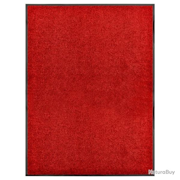 Paillasson lavable Rouge 90x120 cm