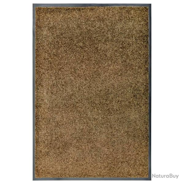 Paillasson lavable Marron 60x90 cm