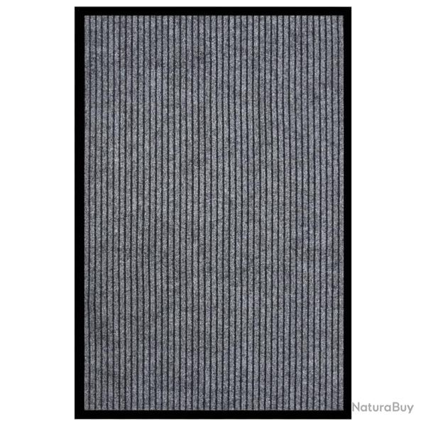 Paillasson ray� Gris 80x120 cm