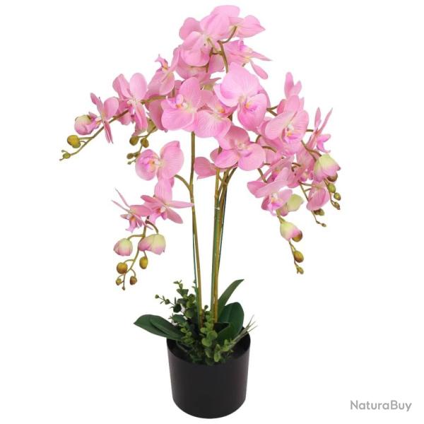 Plante artificielle avec pot Orchid�e 75 cm Rose