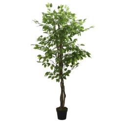 Ficus artificiel 756 feuilles 150 cm vert alsavelo