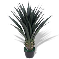 Plante artificielle avec pot Yucca 85 cm Vert alsavelo