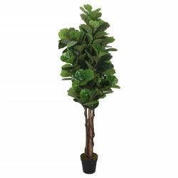Ficus lyrata artificiel 232 feuilles 180 cm vert alsavelo