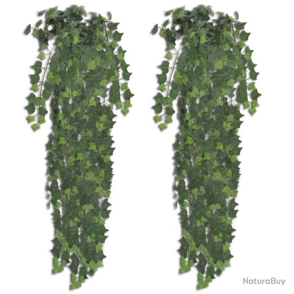 Plantes artificielles 2 pcs Lierre Vert 90 cm