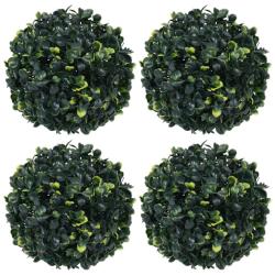 Boules de buis artificielles 4 pcs 12 cm alsavelo