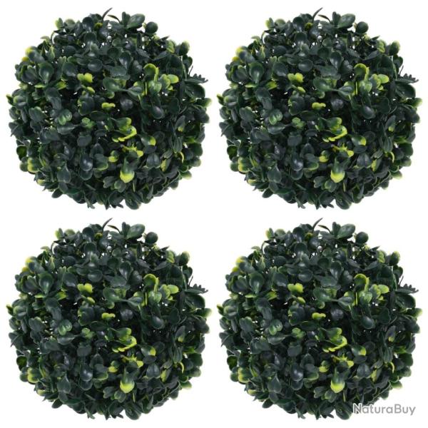 Boules de buis artificielles 4 pcs 12 cm
