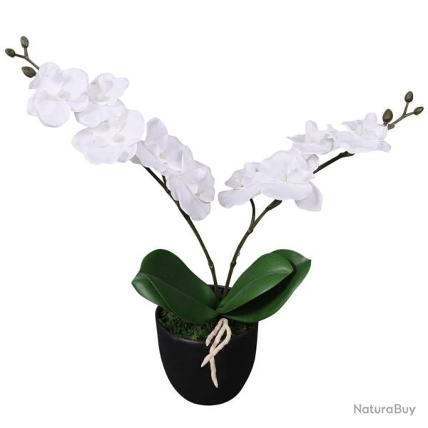 Plante artificielle avec pot Orchid�e 30 cm Blanc