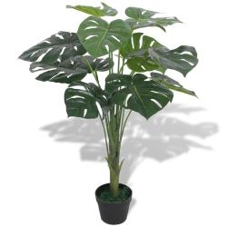 Plante artificielle avec pot Monstera 70 cm Vert alsavelo