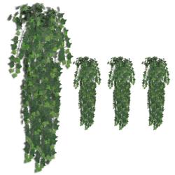 Buissons artificiels de lierre 4 pcs Vert 90 cm alsavelo