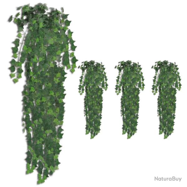 Buissons artificiels de lierre 4 pcs Vert 90 cm
