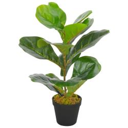 Plante artificielle avec pot Feuilles de figuier Vert 45 cm alsavelo