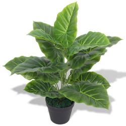 Plante Taro artificielle avec pot 45 cm Vert alsavelo
