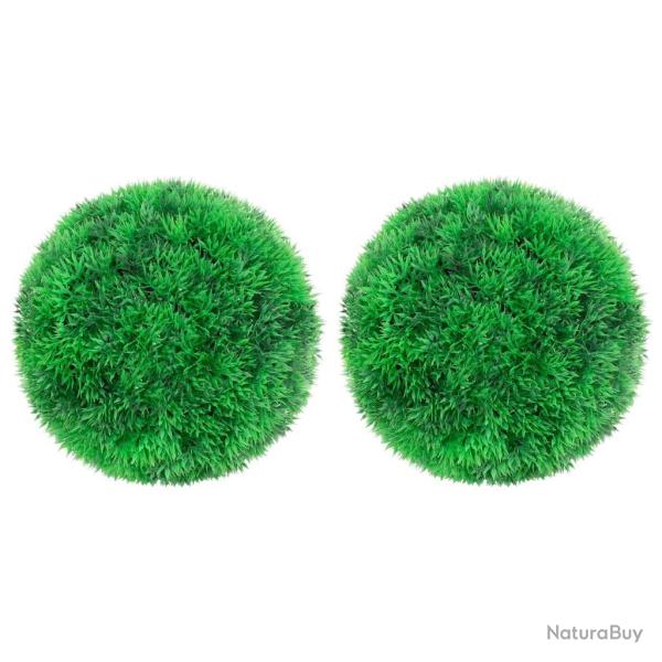 Boules de buis artificielles 2 pcs 22 cm