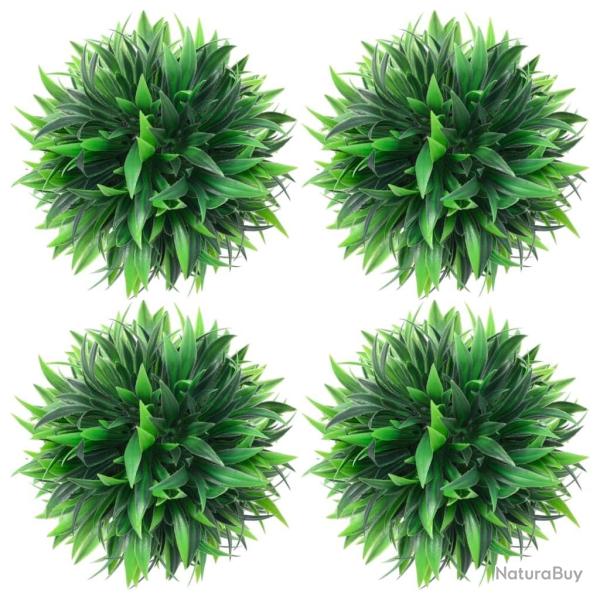 Boules de buis artificielles 4 pcs 15 cm