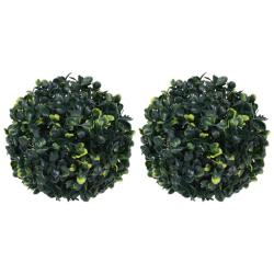 Boules de buis artificielles 2 pcs 22 cm alsavelo