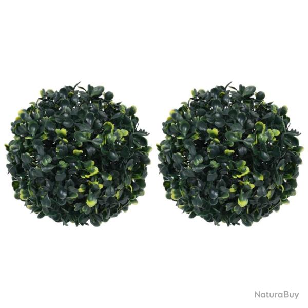 Boules de buis artificielles 2 pcs 22 cm