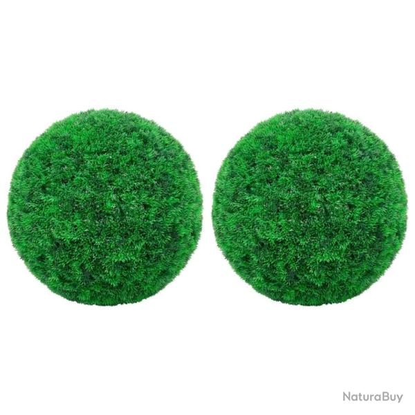 Boules de buis artificielles 2 pcs 27 cm
