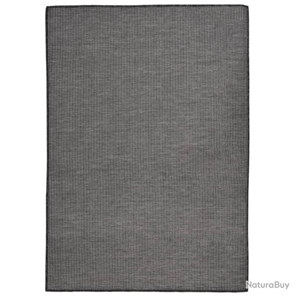 Tapis � tissage plat d'ext�rieur 140x200 cm Gris