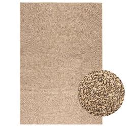 Tapis 140x200 cm aspect jute int&eacute;rieur et ext&eacute;rieur alsavelo