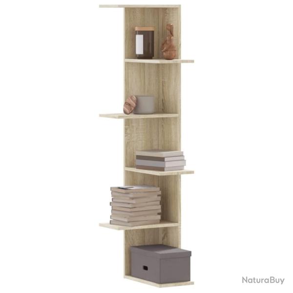 �tag�re d'angle murale ch�ne sonoma bois d'ing�nierie