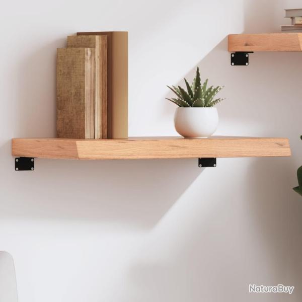 �tag�re murale marron clair bois ch�ne massif trait�