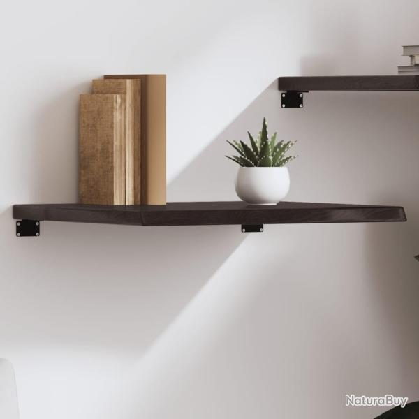 �tag�re murale marron fonc� bois ch�ne massif trait�
