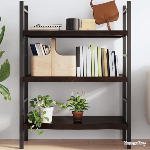 �tag�re murale marron fonc� bois ch�ne massif trait�