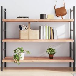 &Eacute;tag&egrave;re murale marron clair bois ch&ecirc;ne massif trait&eacute; alsavelo