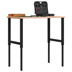 Cadres d'&eacute;tabli r&eacute;glables 2 pcs M&eacute;tal 55x(69-95,5) cm Noir alsavelo