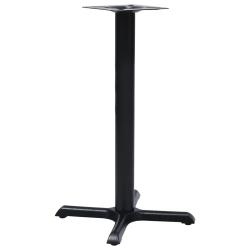 Pied de table de bistro noir 56x56x72 cm fonte alsavelo