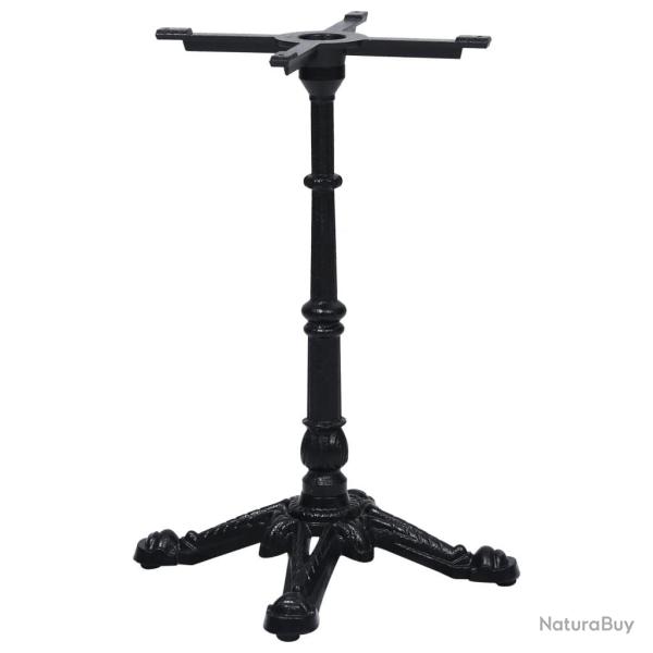 Pied de table de bistro noir 52x52x72 cm fonte