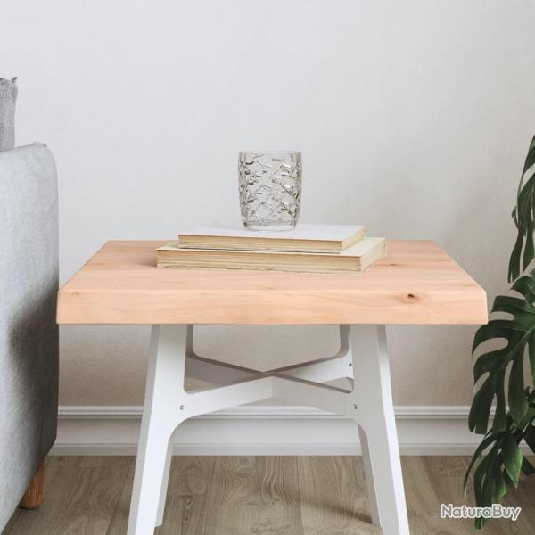 Dessus de table bois massif non trait� bordure assortie