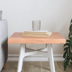 Dessus de table bois massif trait&eacute; bordure assortie alsavelo