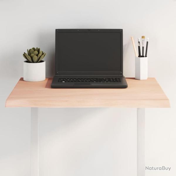 Dessus de table bois ch�ne massif non trait� bordure assortie