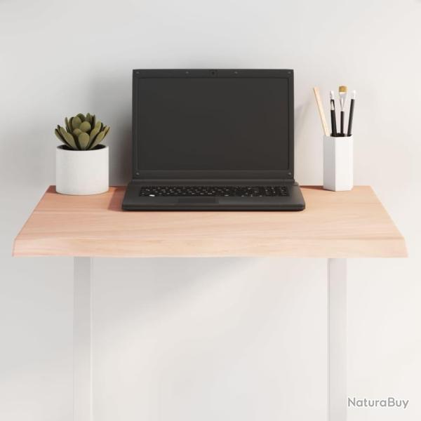 Dessus de table bois ch�ne massif non trait� bordure assortie