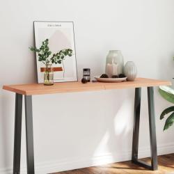 Dessus de table bois massif trait&eacute; bordure assortie alsavelo