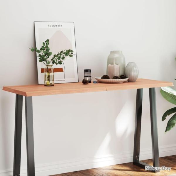 Dessus de table bois massif trait� bordure assortie