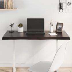 Dessus de table bois massif trait&eacute; bordure assortie