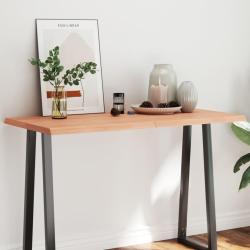 Dessus de table bois massif trait&eacute; bordure assortie