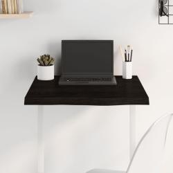 Dessus de table marron fonc&eacute; bois ch&ecirc;ne massif trait&eacute; alsavelo