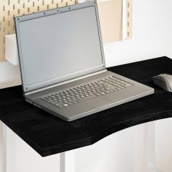 Dessus de bureau marron fonc&eacute; bois ch&ecirc;ne massif rectangulaire alsavelo