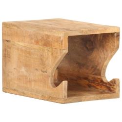 Support mural de v&eacute;los 35x25x25 cm Bois de manguier brut solide