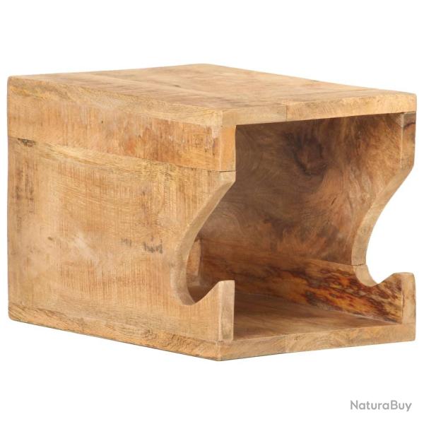 Support mural de v�los 35x25x25 cm Bois de manguier brut solide