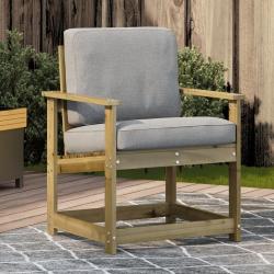 Chaise de jardin 62x56x77 cm bois de pin impr&eacute;gn&eacute;
