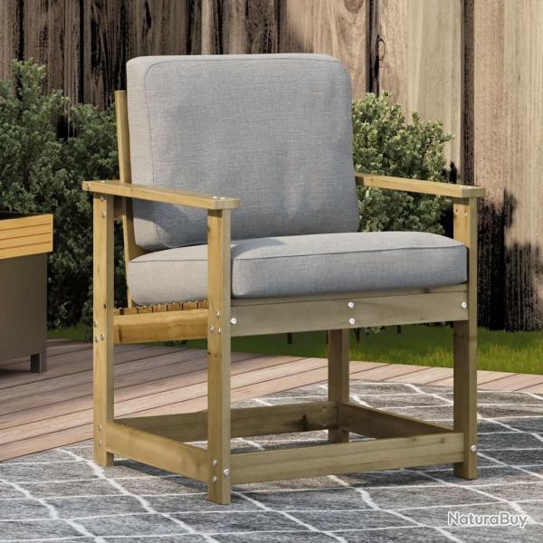 Chaise de jardin 62x56x77 cm bois de pin impr�gn�