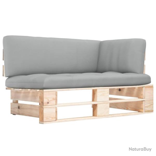 Canap� d'angle palette de jardin bois de pin impr�gn�