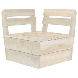 Canap&eacute; d'angle sectionnel palette Bois d'&eacute;pic&eacute;a impr&eacute;gn&eacute;