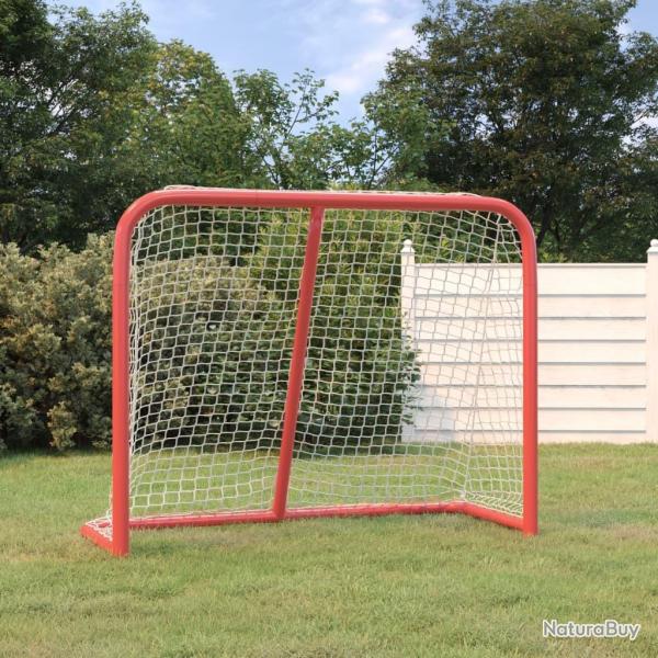 But de hockey rouge et blanc 183x71x122 cm polyester